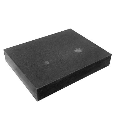 Granitplan 450x350x75 mm DIN876/0 med 2 huller Ø39 og Ø49 mm